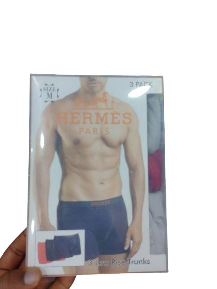 HERMES COTTON STRETCH TRUNKS 3 IN 1