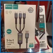 RECRSI 3IN1 CHARGING CABLE CA-307