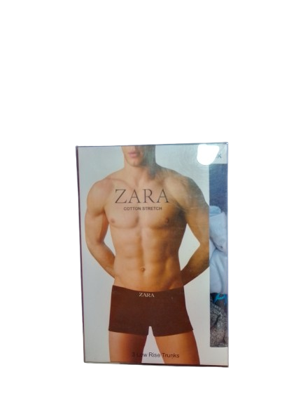 ZARA COTTON STRETCH TRUNKS 3IN1